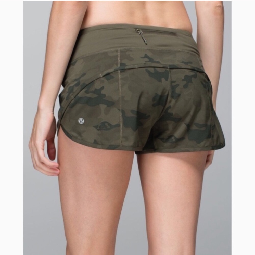LuluLemon Camo Speed Shorts